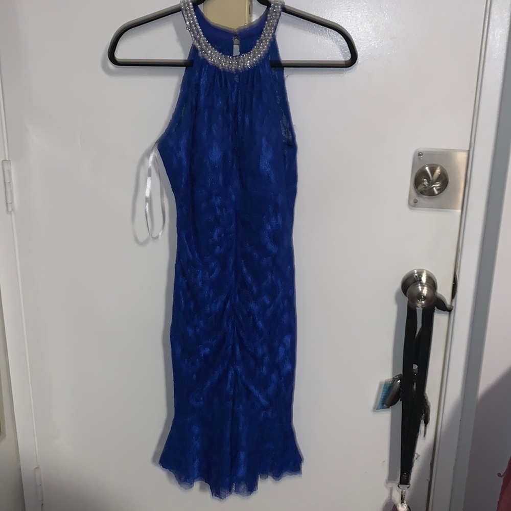Cindy USA blue formal gown sexy and sweet Vintage y2k